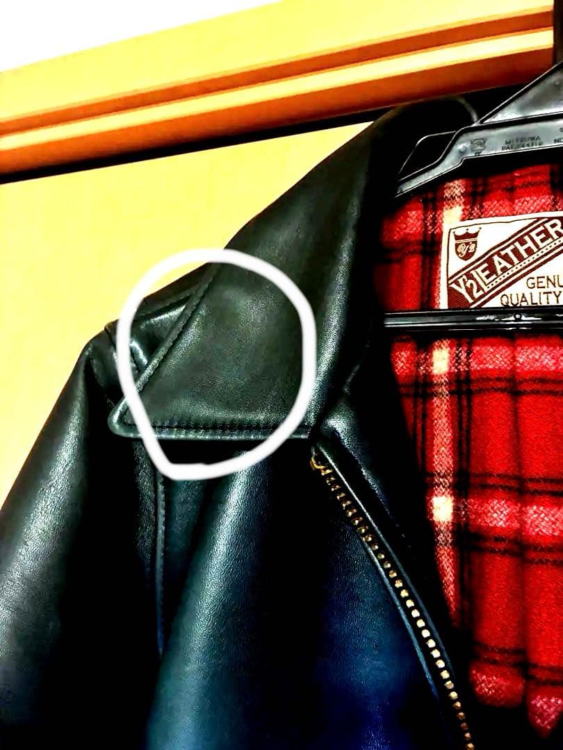 うなぎ様専用 Y2LEATHER レザージャケット ダークブルー 38