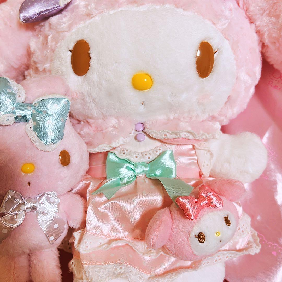 希少レア　マイメロディ　ぬいぐるみ　おめかしシリーズ　2014 レース　サンリオ