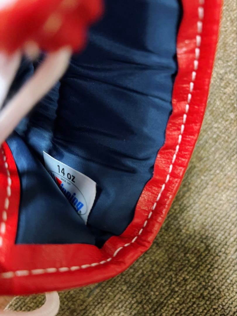 Winning ボクシンググローブ 赤 紐タイプ 14オンス Winning ボクシング