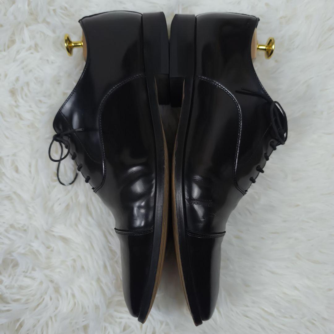 ✨美品✨ リーガル ドレスシューズ 内羽根 ストレートチップ ガラスレザー 黒
