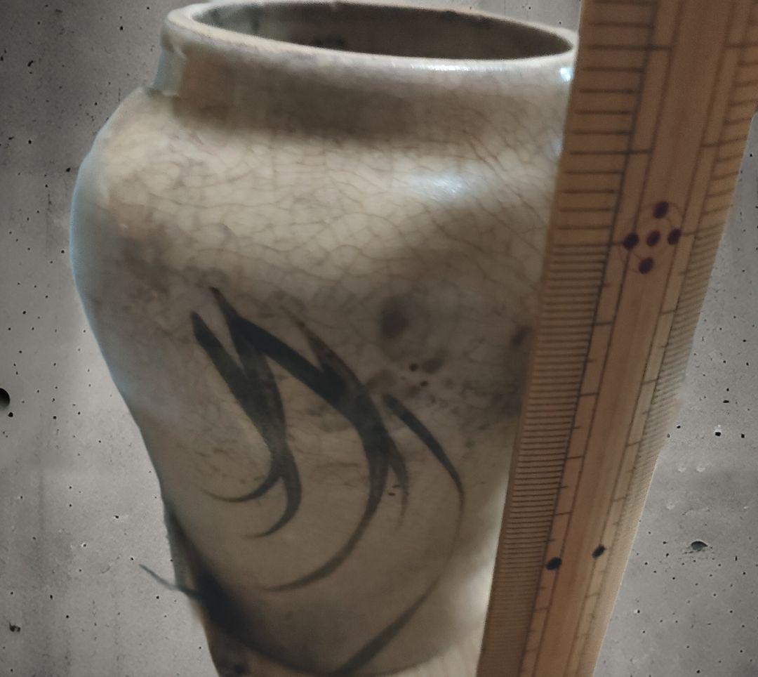 マ*サ様 李朝鉄絵 小壺 時代物 骨董 朝鮮美術