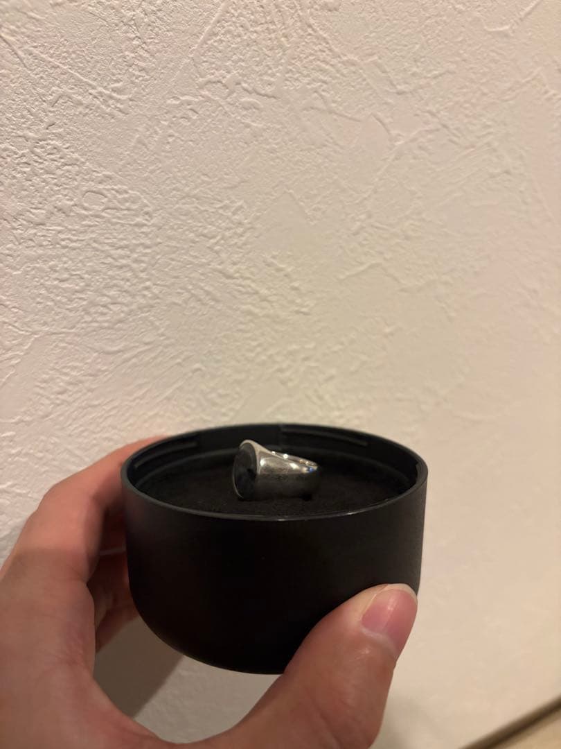 TOMWOOD トムウッド Oval Larvikite リング56