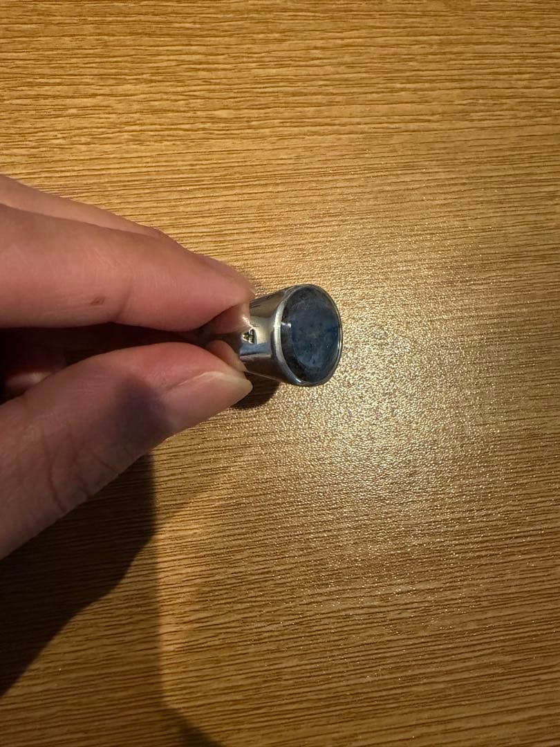 TOMWOOD トムウッド Oval Larvikite リング56