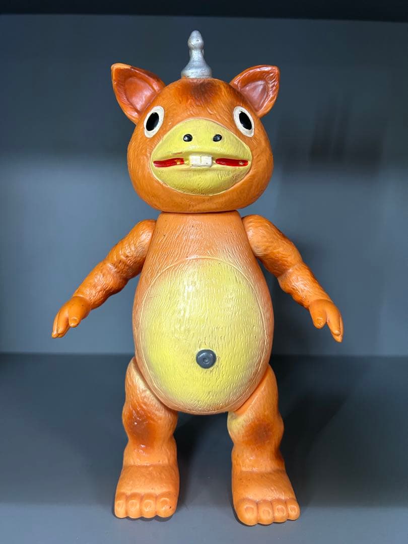 マルサン怪獣ブースカ　オレンジ成型　王冠　珍色銀塗装