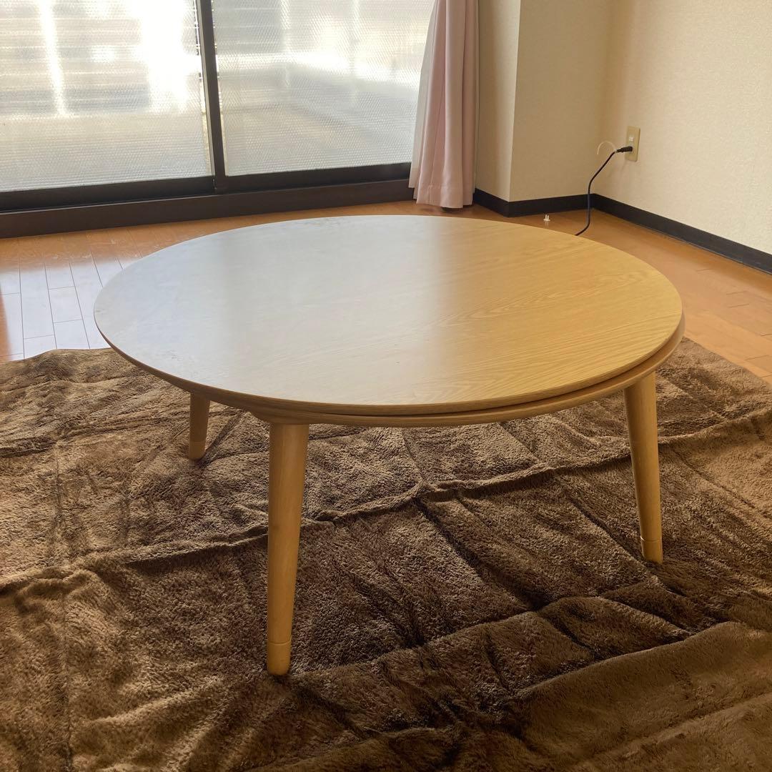 ニトリ 円形こたつセット 直径85㎝テーブル - メルカリ