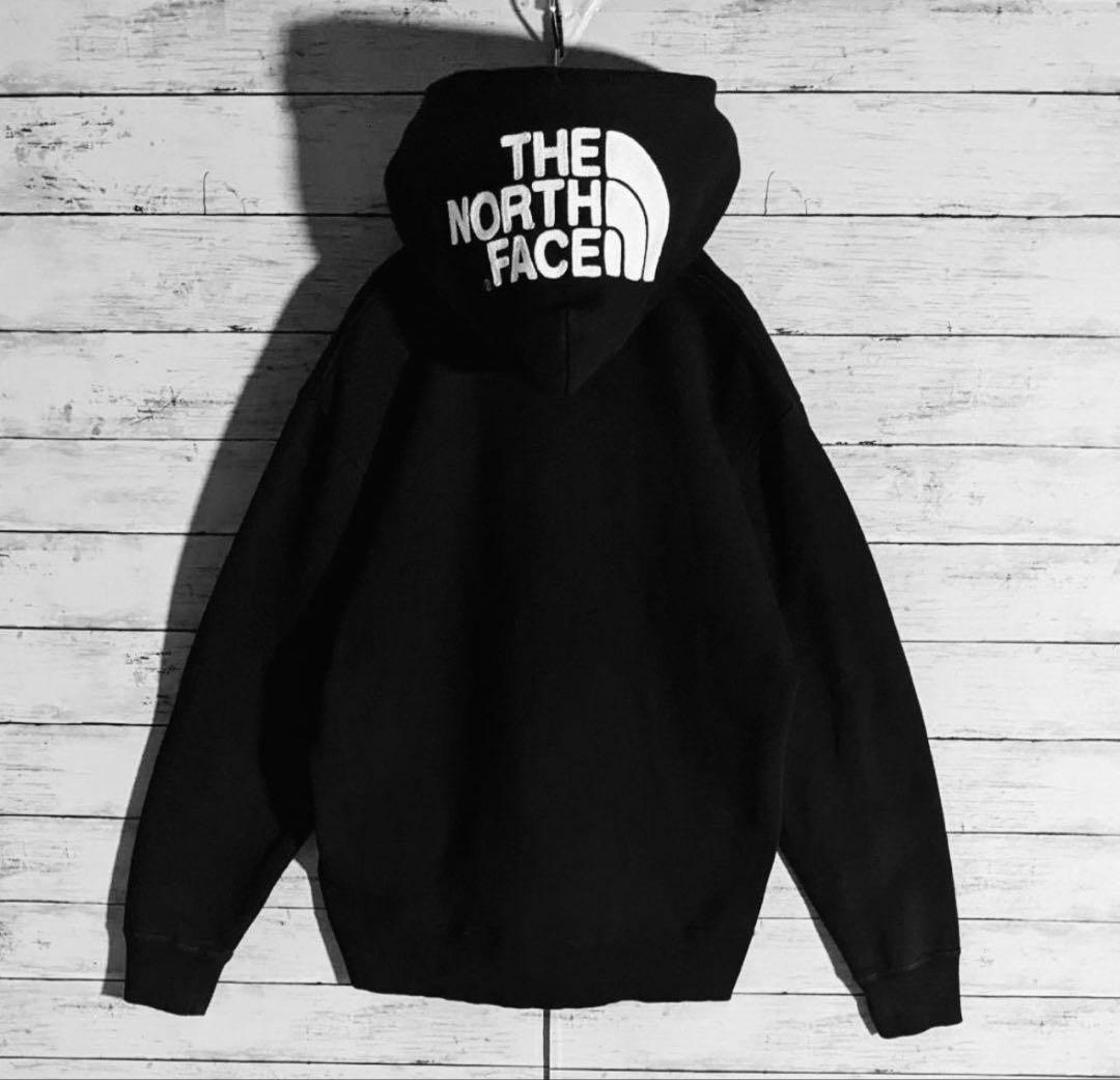 『美品』THE NORTH FACE 黒ジップパーカーL