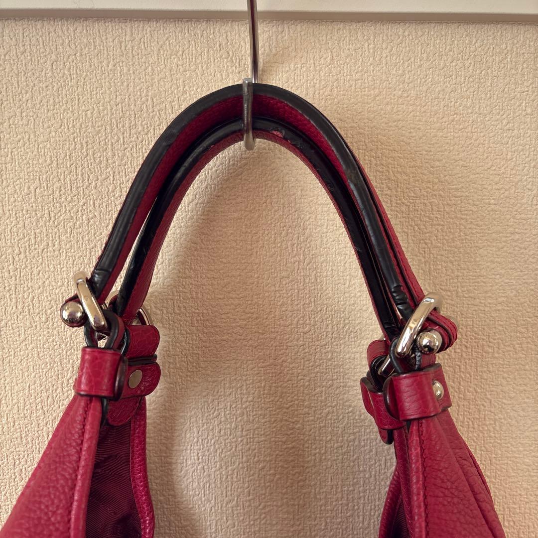 【美品】LOEWE バック カリエ ホーボー ハンドバッグ　レッド