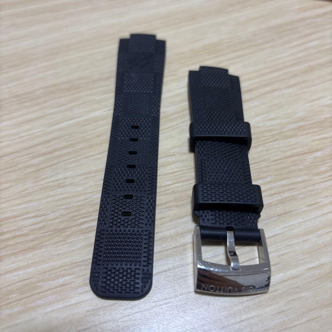 【美品】LOUIS VUITTON ラバーベルト 　ダミエ　ブラック