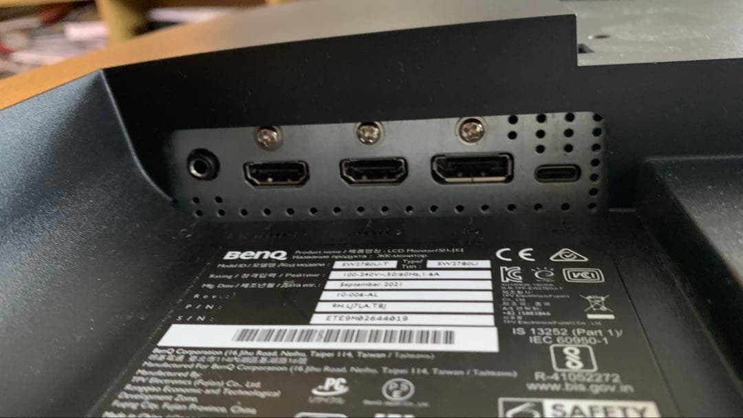 早い者勝ち！benQ EW2780U 4Kモニター ジャンク