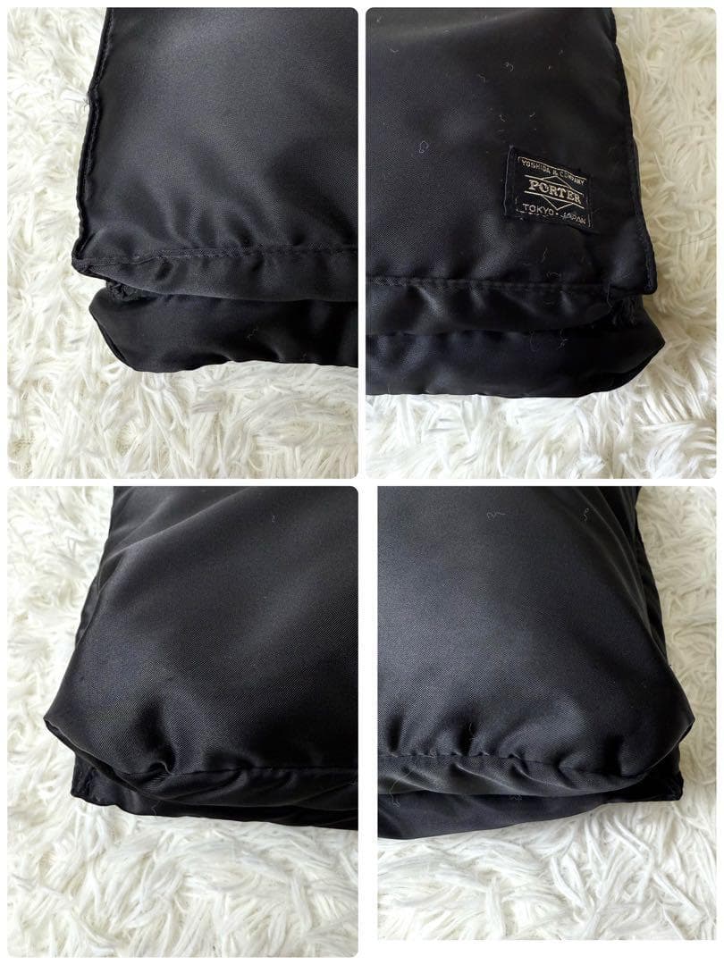 【美品】PORTERタンカー ショートヘルメットバッグ ブリーフケース A4 黒