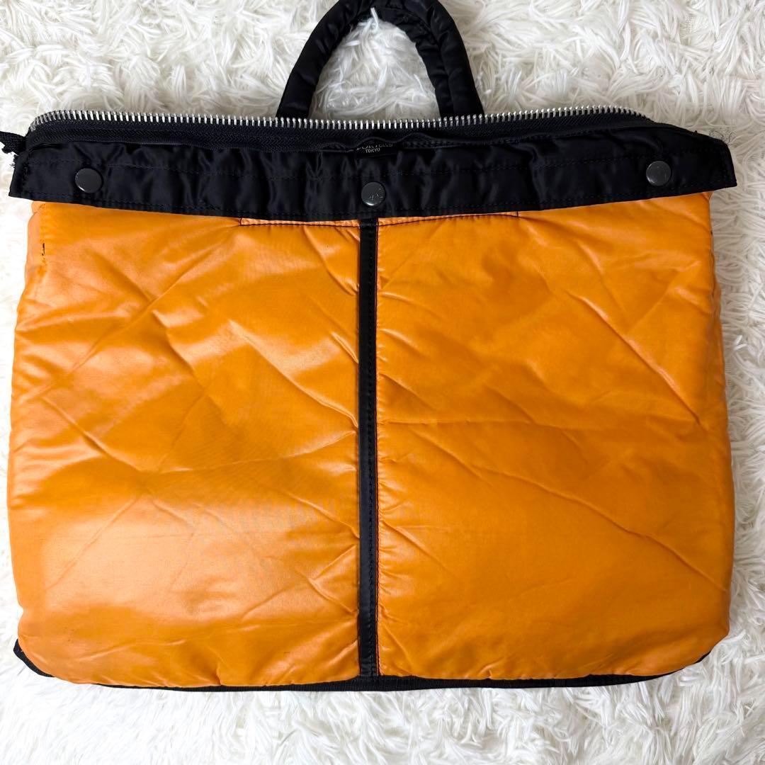 【美品】PORTERタンカー ショートヘルメットバッグ ブリーフケース A4 黒