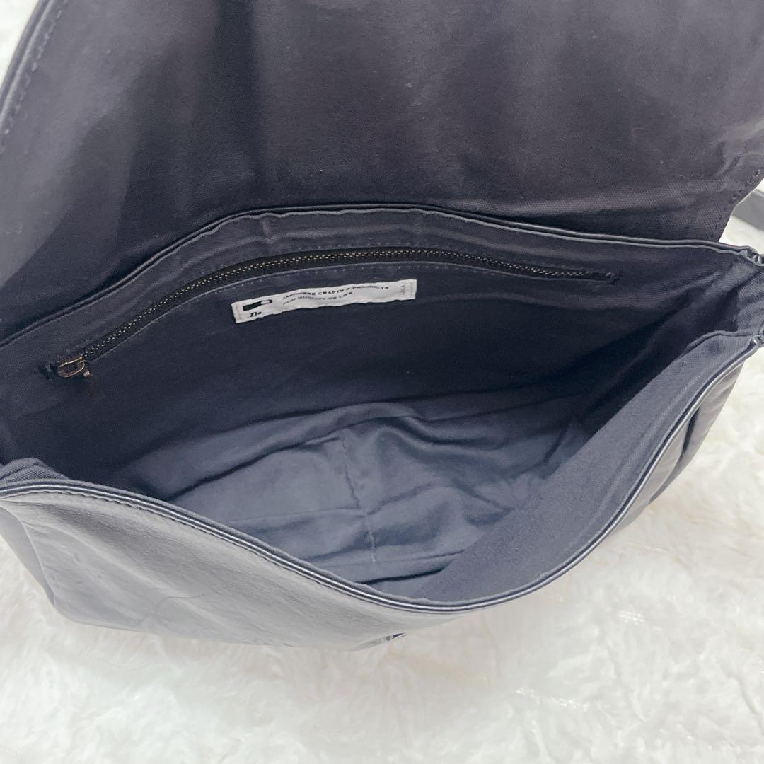 最終値下げ　クラスカCLASKA \"DO\" 松澤 紀美子さんポシェット レザー黒