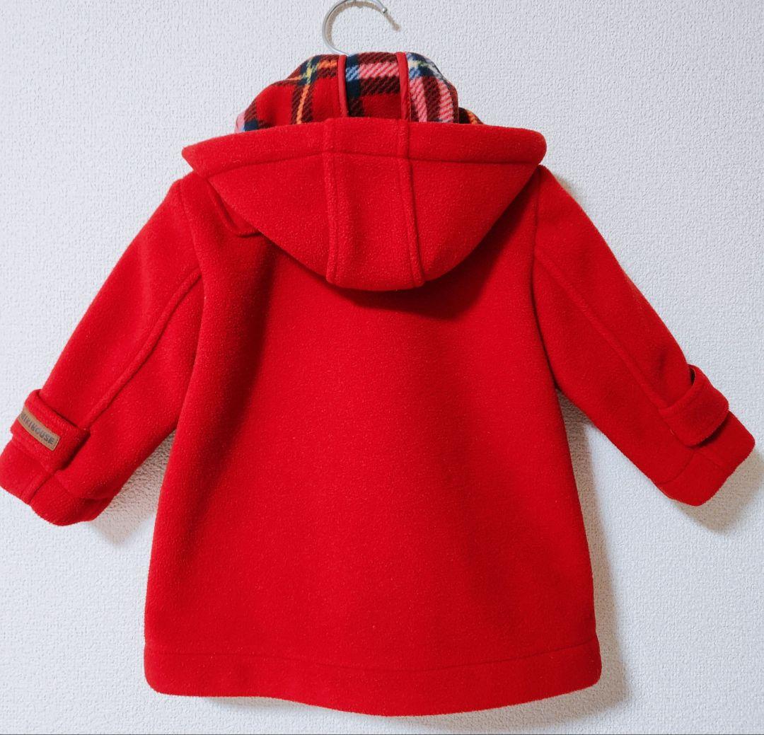 MIKI HOUSE　ダッフルコート　レッド　ベビー