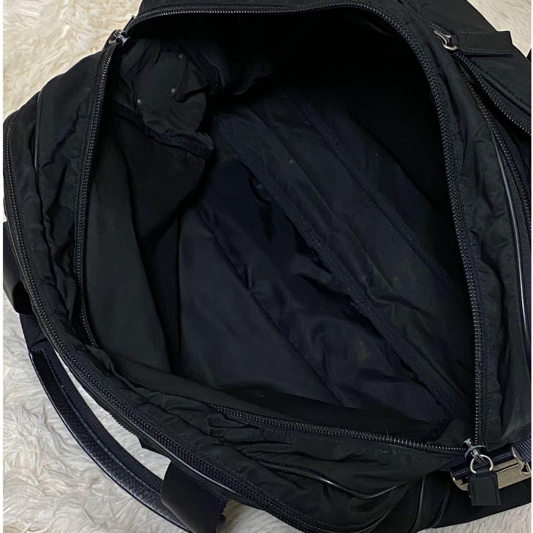 PRADA エクスパンダブル ナイロン ブリーフケース ビジネス バッグ 黒