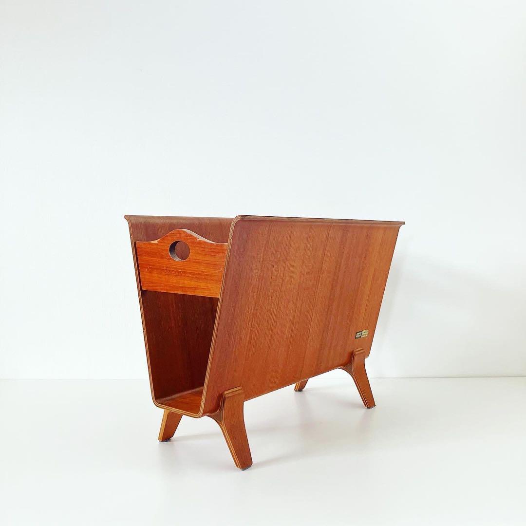 サイトーウッド　マガジンラック　小物入れ　70s ビンテージ家具　古道具　古家具