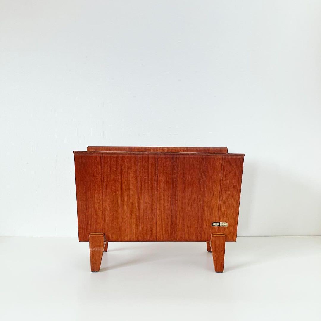 サイトーウッド　マガジンラック　小物入れ　70s ビンテージ家具　古道具　古家具