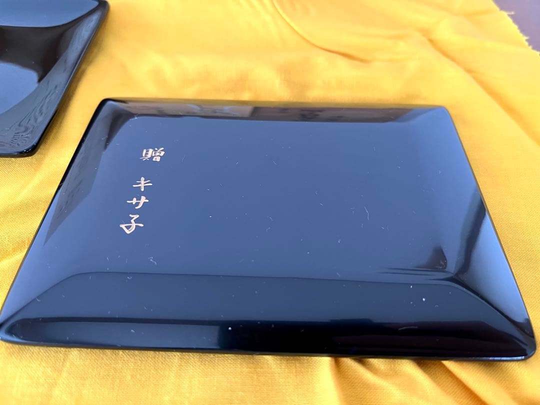 新品未使用　輪島塗銘々皿　紫陽花蒔絵　堂畑勝峯　5枚セット