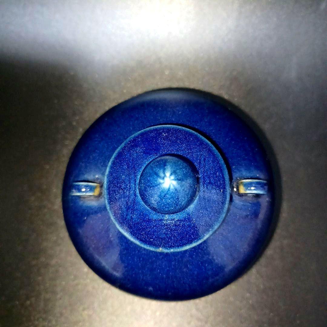 明　瑠璃釉双糸壺　中国古美術