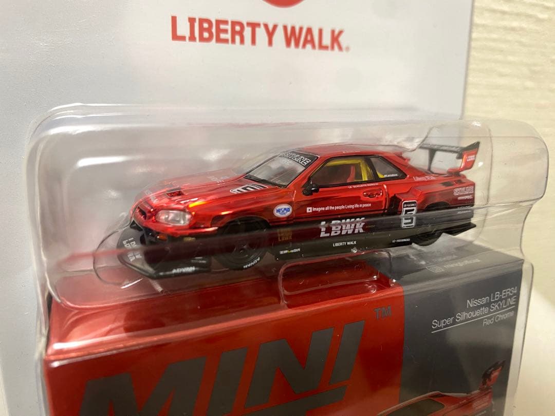 MINI GT LB-ER34 1015 ブラジル限定　Red Chrome