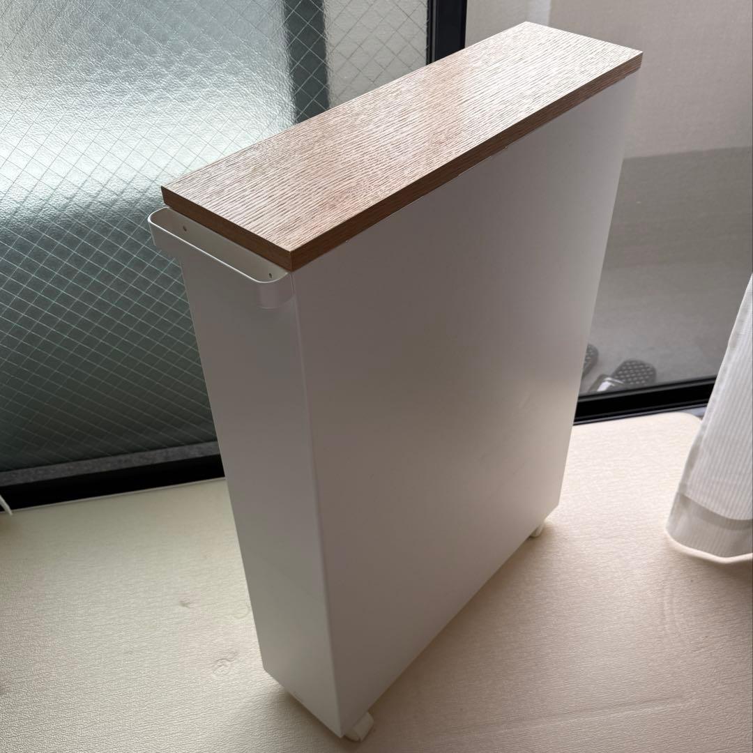 お値下げ中❗️towerタワーハンドル付きスリムトイレラックホワイト 山崎実業