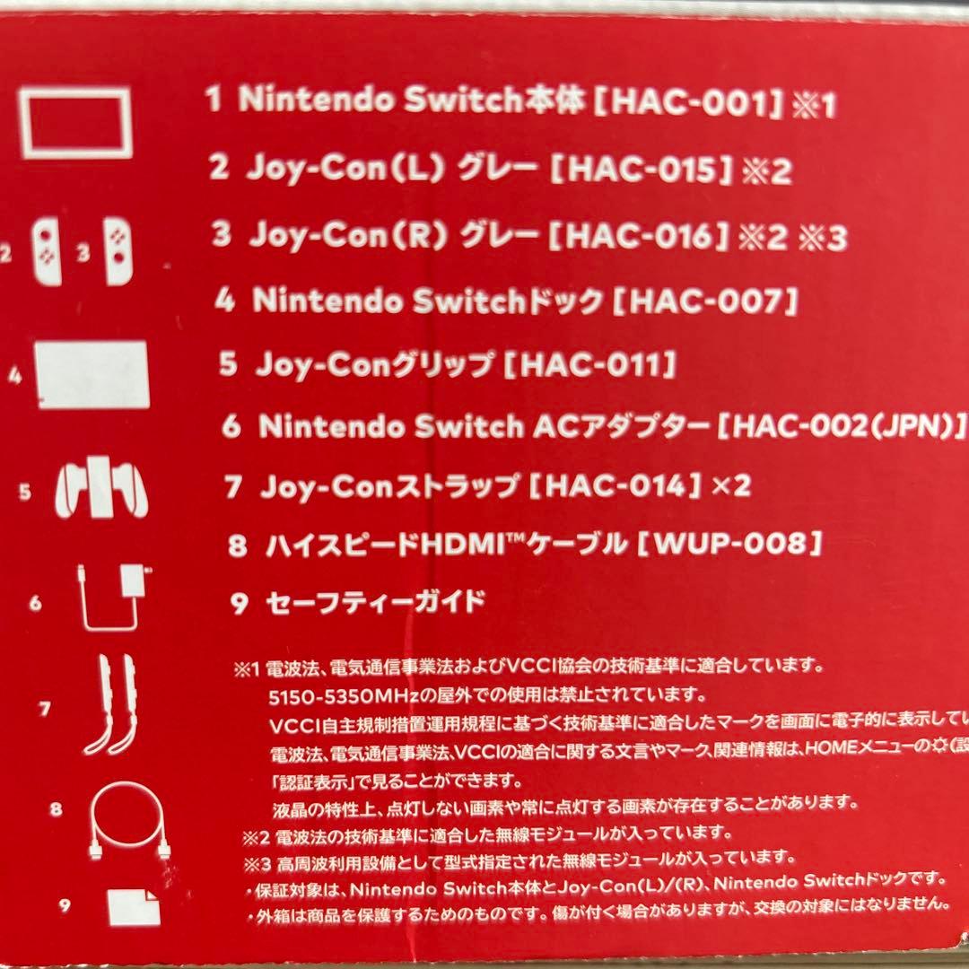 Switch Nintendo Switch グレー　保護ケース付き