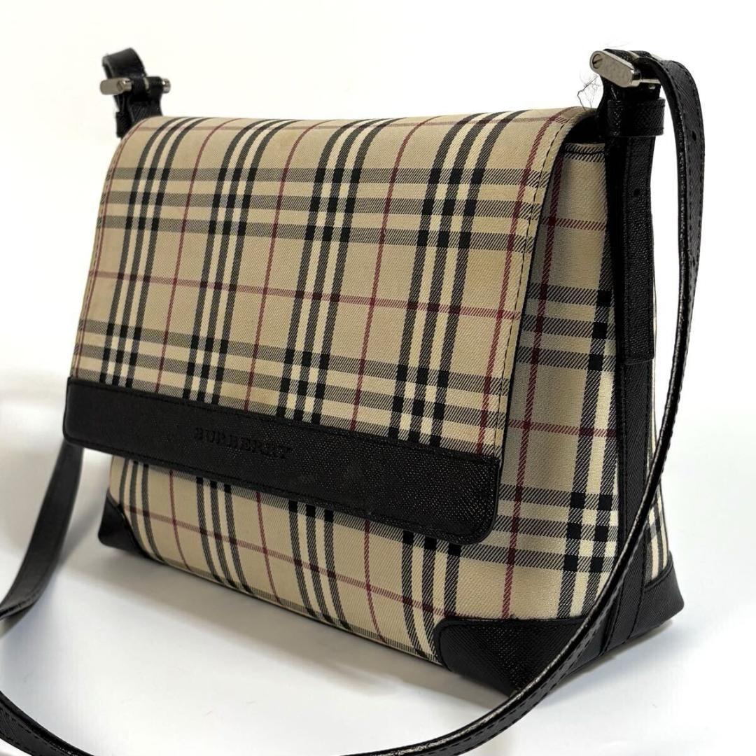【美品】BURBERRY ノバチェック ショルダーバッグ 元箱付き