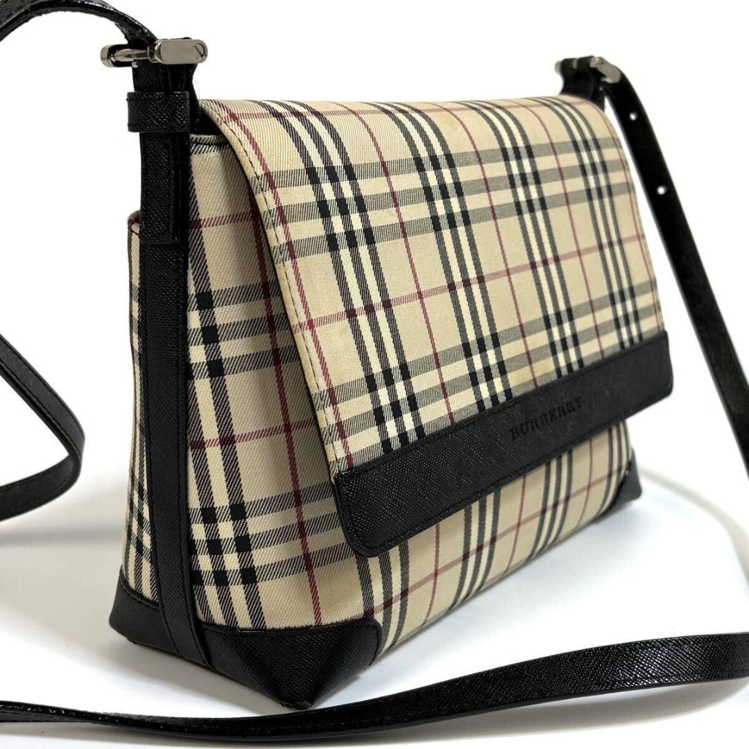 【美品】BURBERRY ノバチェック ショルダーバッグ 元箱付き