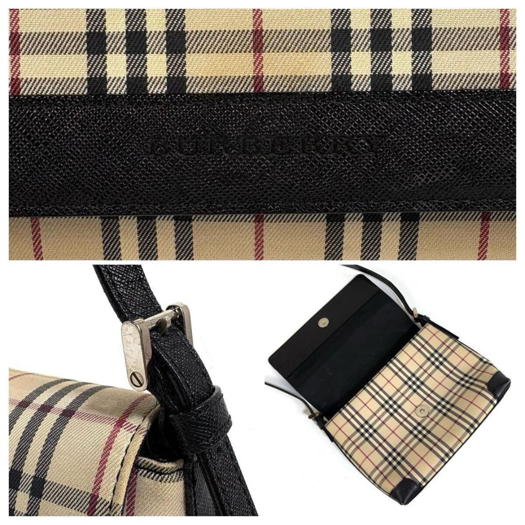 【美品】BURBERRY ノバチェック ショルダーバッグ 元箱付き