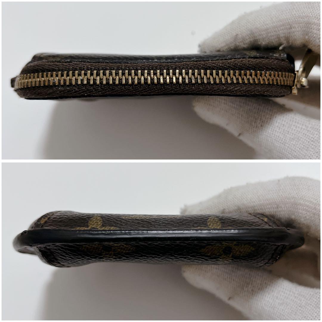 美品 ルイヴィトン ポルトモネ シリング モノグラム ケース ブラウン