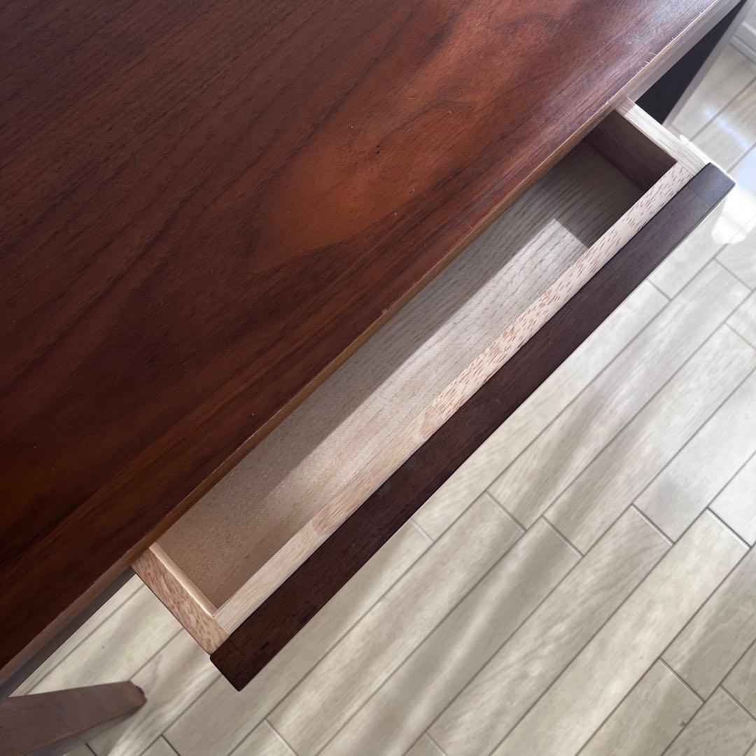 奥行が選べるパソコンデスク 【引出し付き】＜奥行40／奥行50cm＞