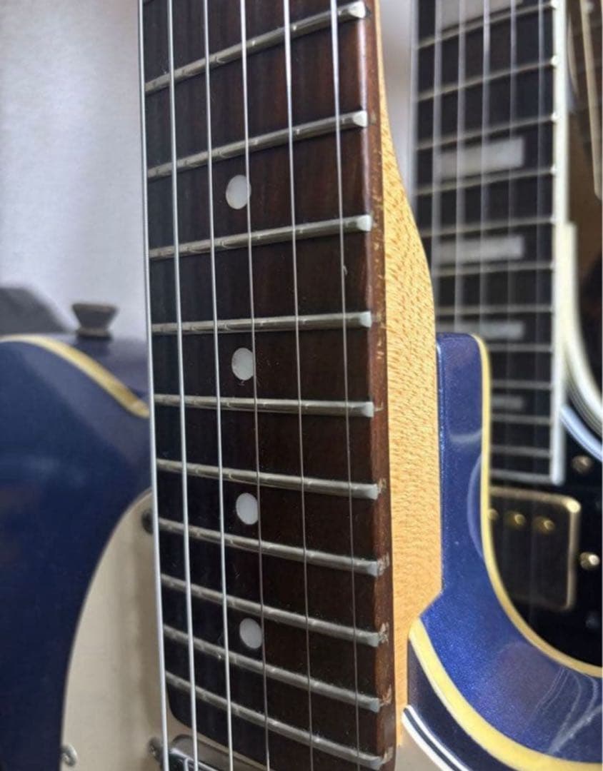 希少　Bacchus テレキャスター　バインディング　青