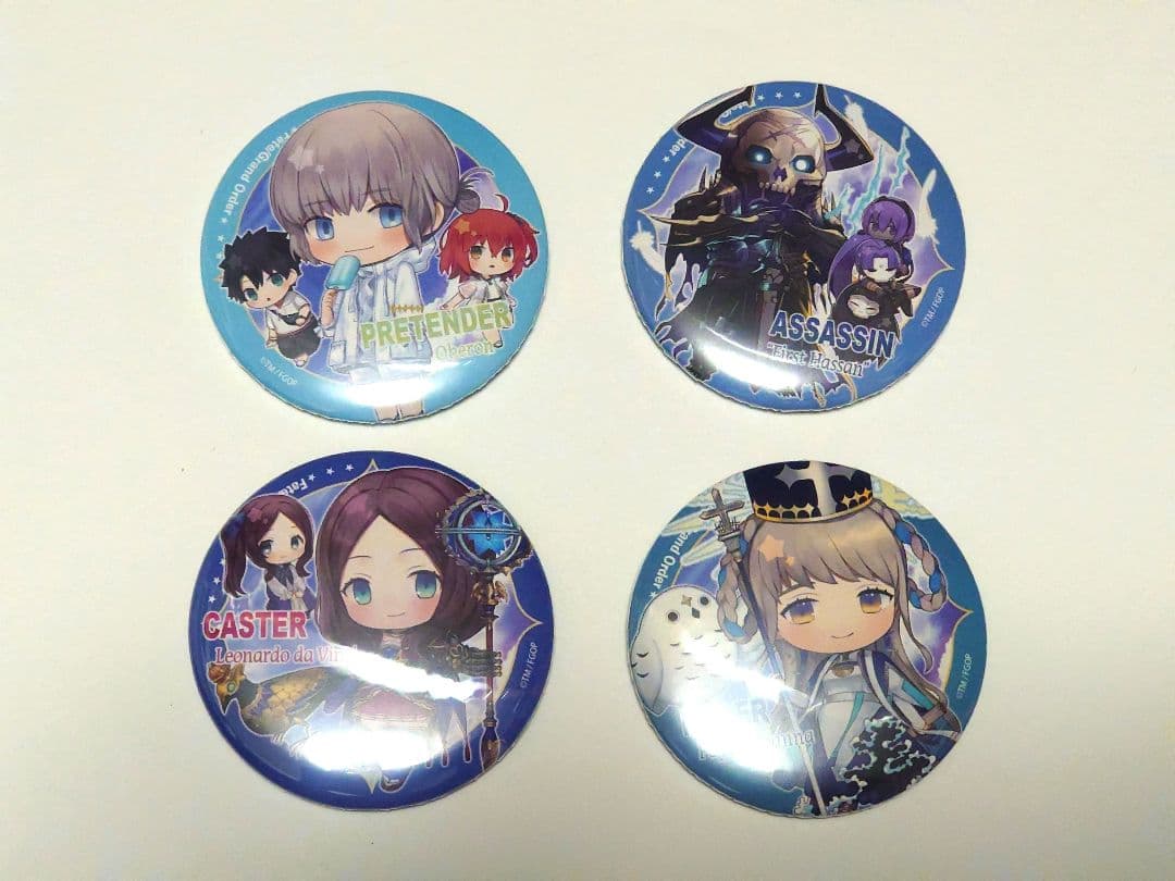 FGO きゃらとりあ オベロン 山の翁 ダヴィンチ ヨハンナ 缶バッジ