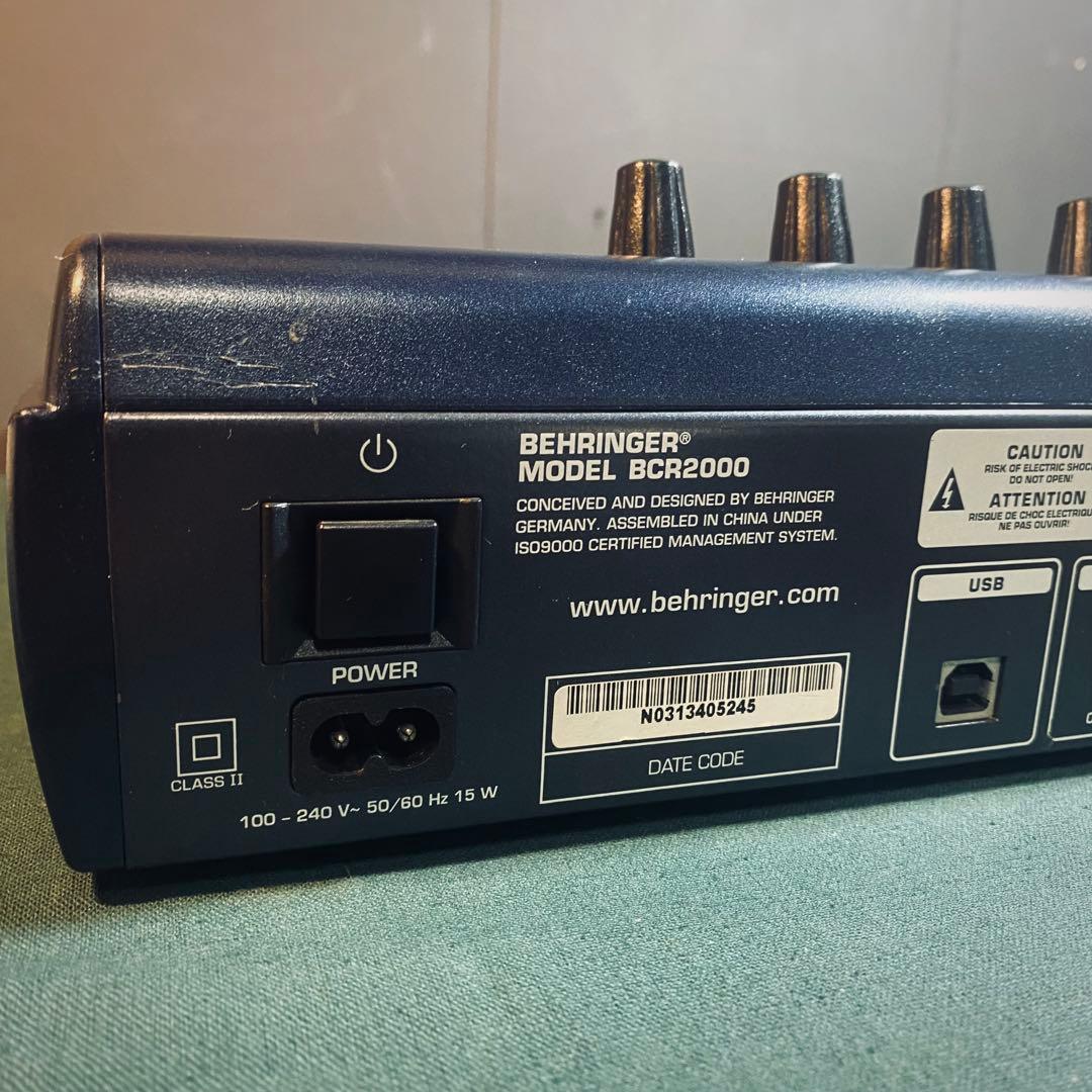 BEHRINGER BCR2000 日本語マニュアル付き 日本語取説書付け 日本語説明書