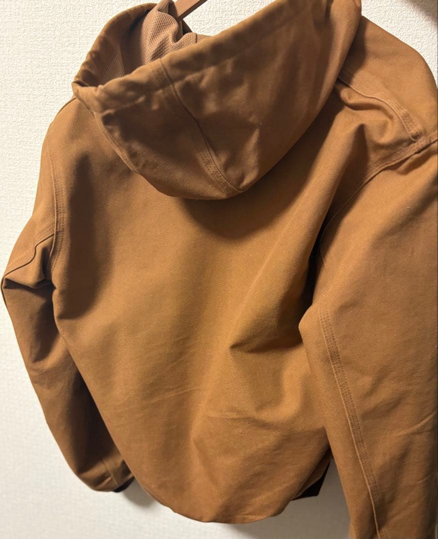 Carhartt ブラウン フルジップフーディ Sサイズ