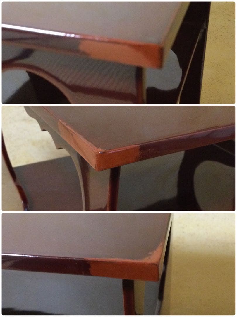 茶道具 水指棚 宗桂箱書 溜塗 茶棚 外箱付 L305 - メルカリ