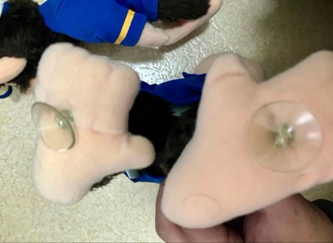 レア 非売品　おさる ぬいぐるみ ペア 昭和レトロ風　ホブソンズ　デッドストック