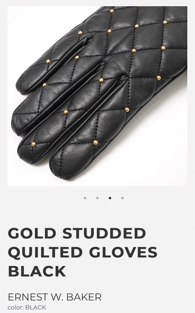 23AW 新品 ERNEST W.BAKER GOLDSTUDDED QUIL - メルカリ