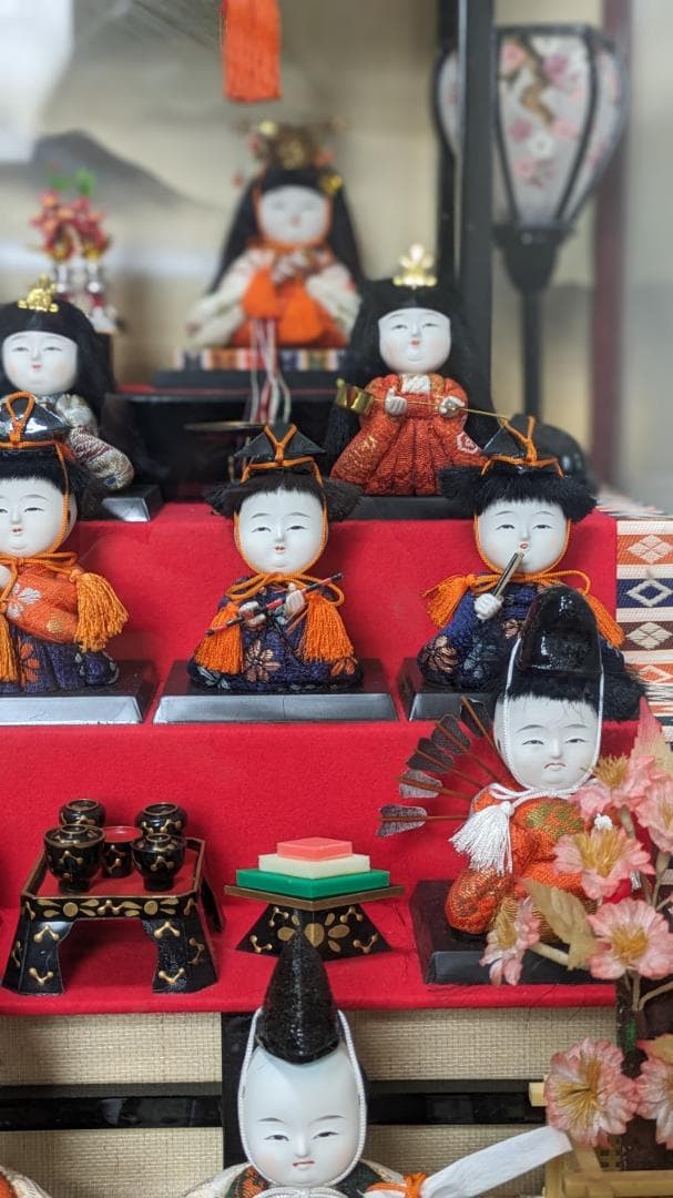 2/13再値下げ！　雛人形　ケース入り　十五人飾り　おさな顔　2/2,8値下げ