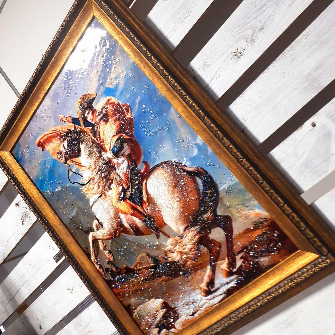 輸入雑貨　天然石　『ベルナール峠からアルプスを越えるボナパルト』　ナポレオン