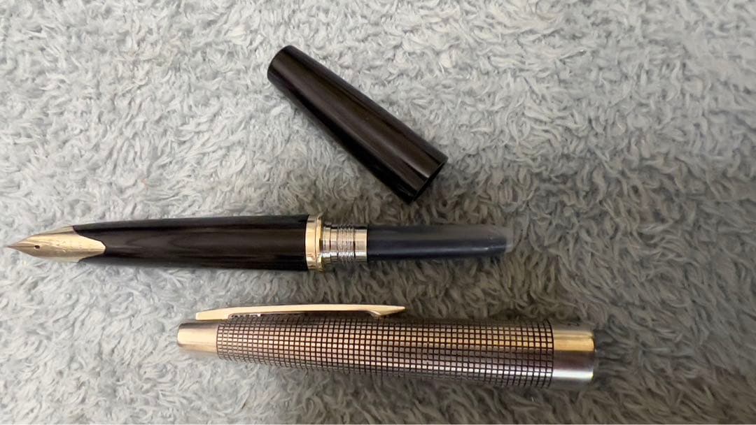 PILOT elite スターリングシルバーキャップ 万年筆