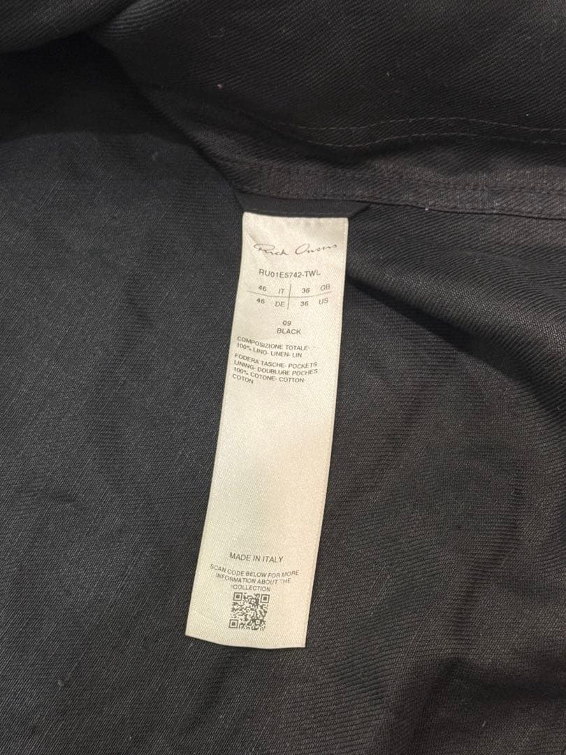 ハ*ル様 Rick Owens Alice Jacket リックオウエンス