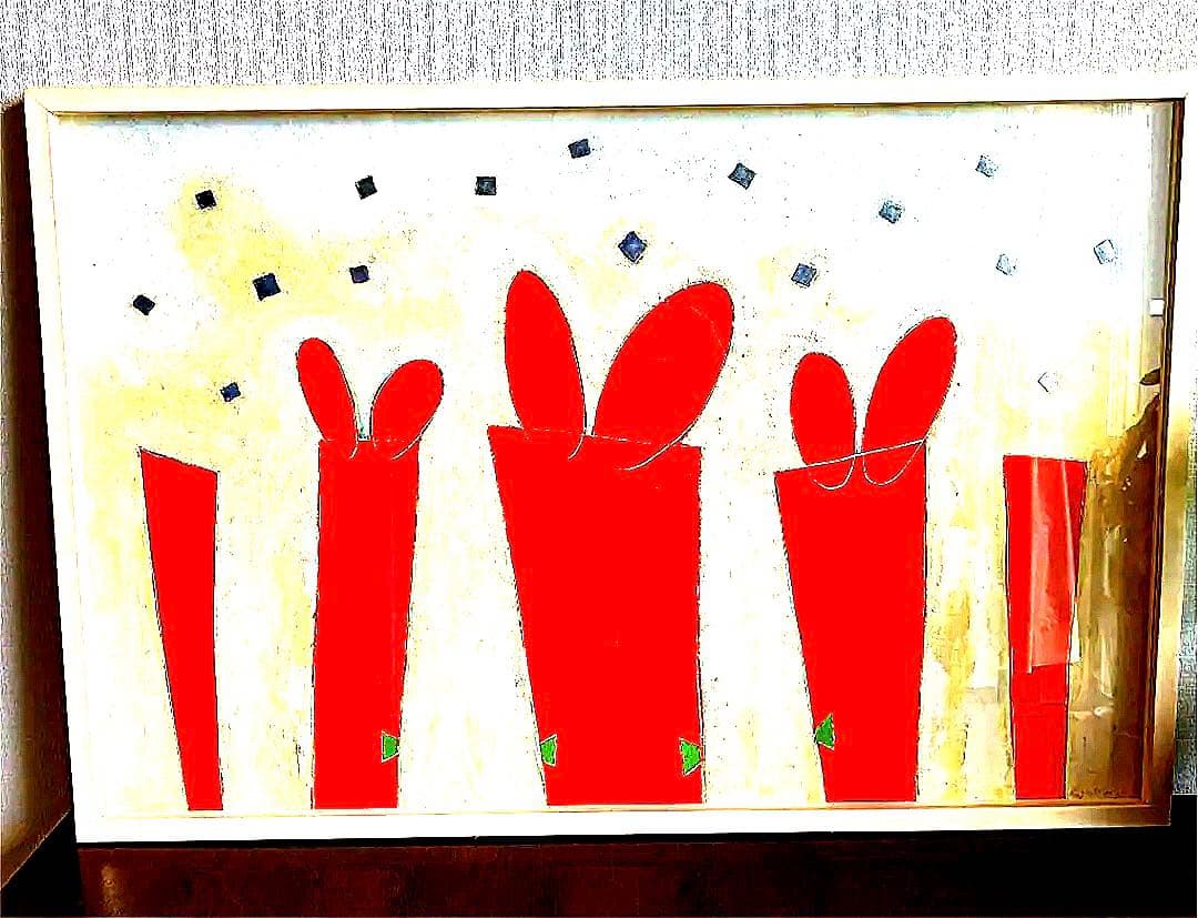 価格交渉あり　希少レア作品　本杉琉氏 作　絵画　油絵　美術品