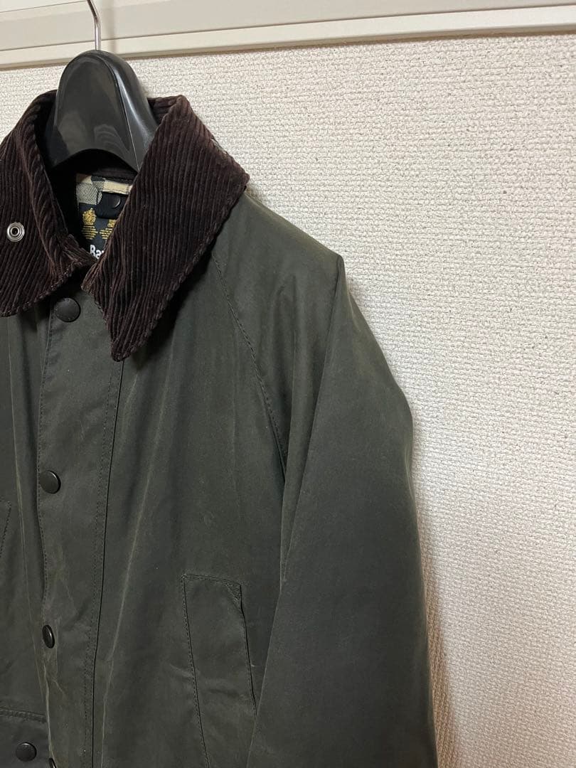 barbour 36 オリーブ コーデュロイ襟ジャケット　ビデイル　バブアー