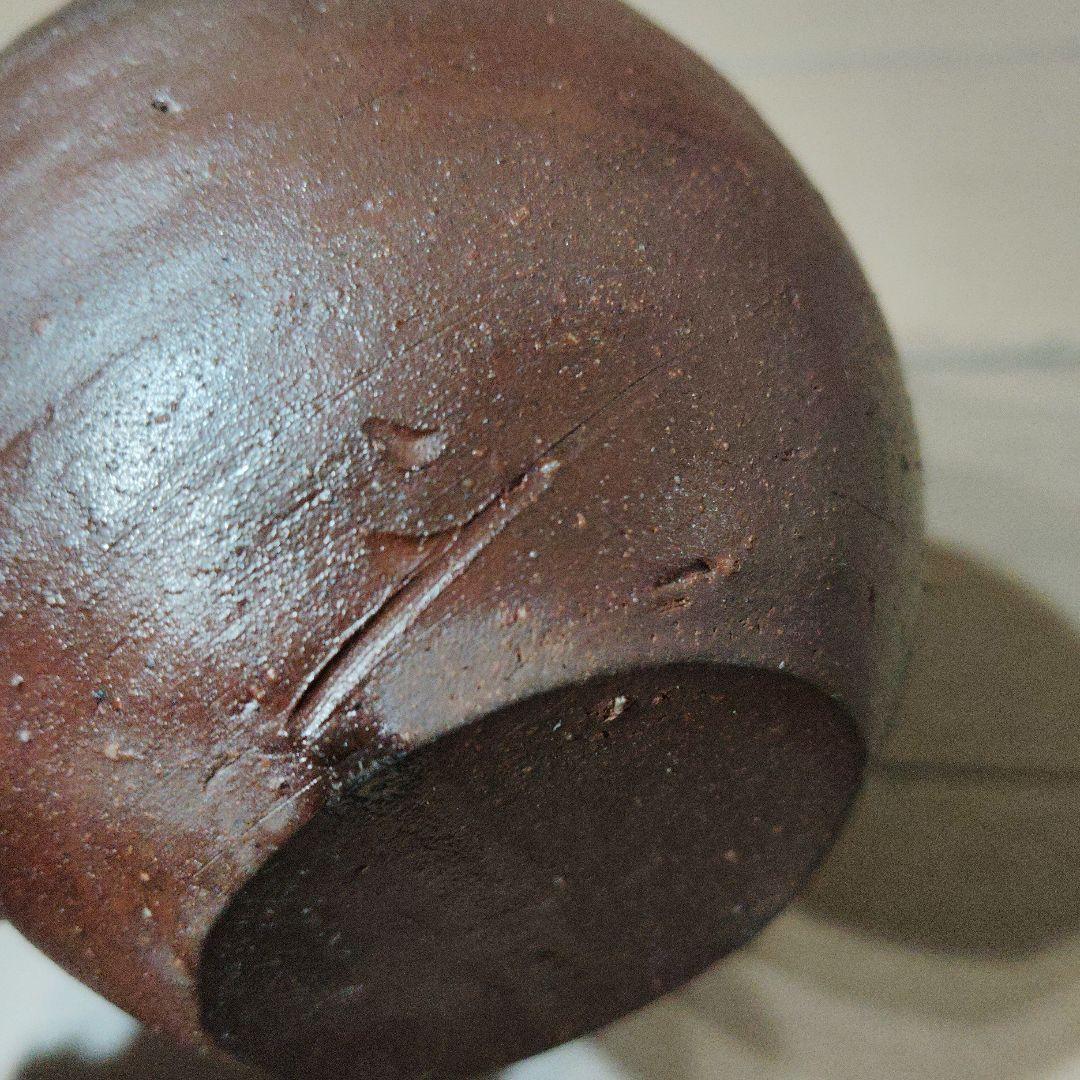 備前焼 閑谷窯 陶器 赤茶色 小型 陶芸作品 木箱付き - メルカリ