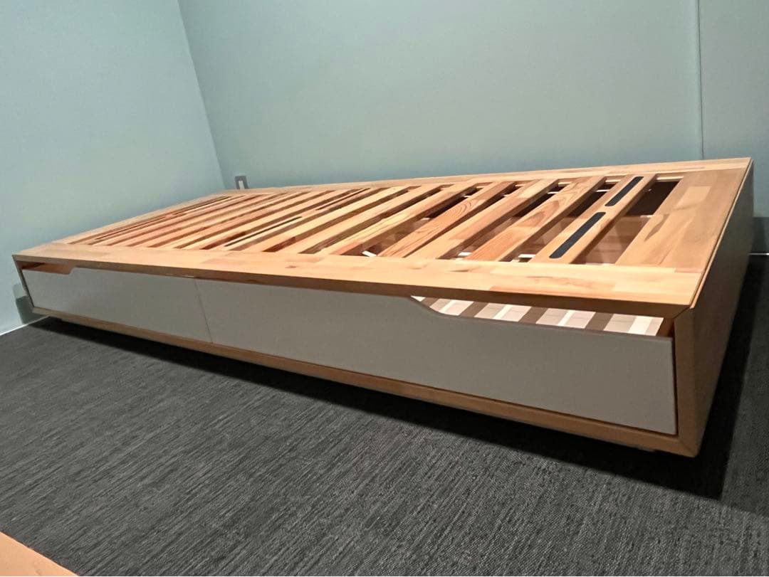 IKEA MANDAL シングルベッド　収納付き 引き出し付き マンダール