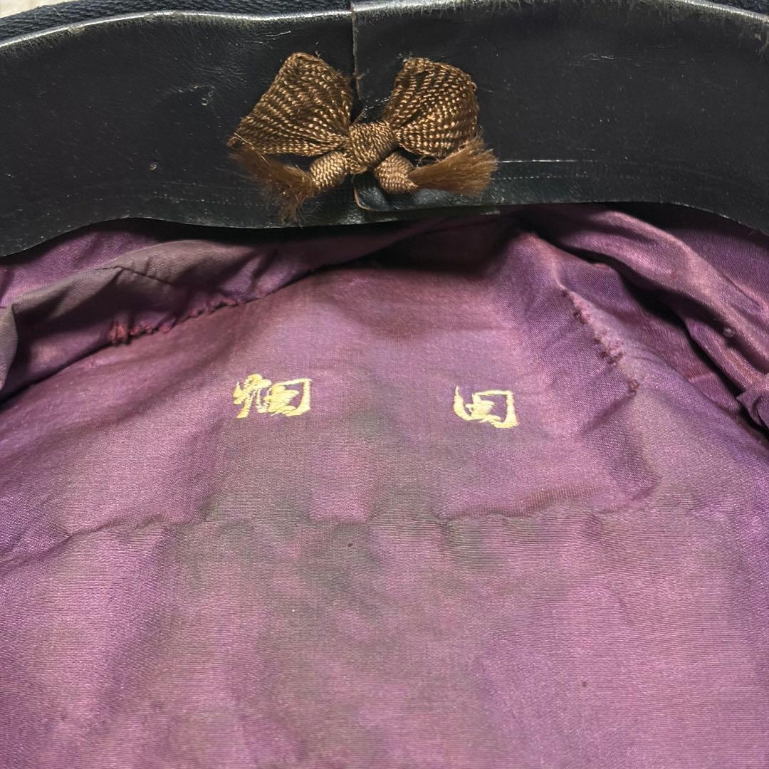 当時物 旧日本帝国海軍 制帽 帽子 軍帽 ネーム入り ミリタリー 箱付