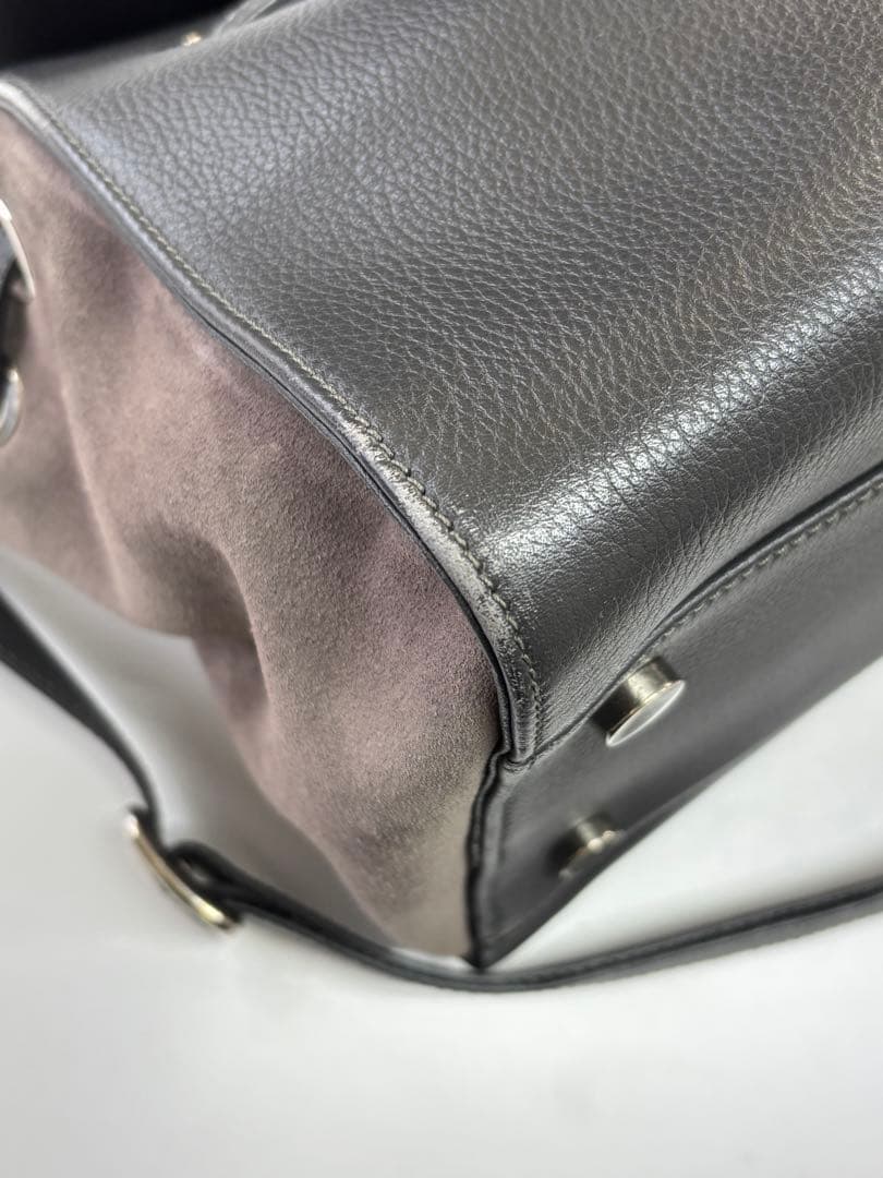 ジミーチュウ　ロザリー　ハンドバッグ　グレー　レディース