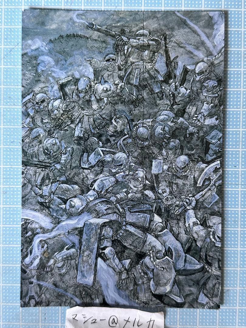 機動戦士ガンダム ザク ポストカード 会田誠 戦争画RETURNS 原画展