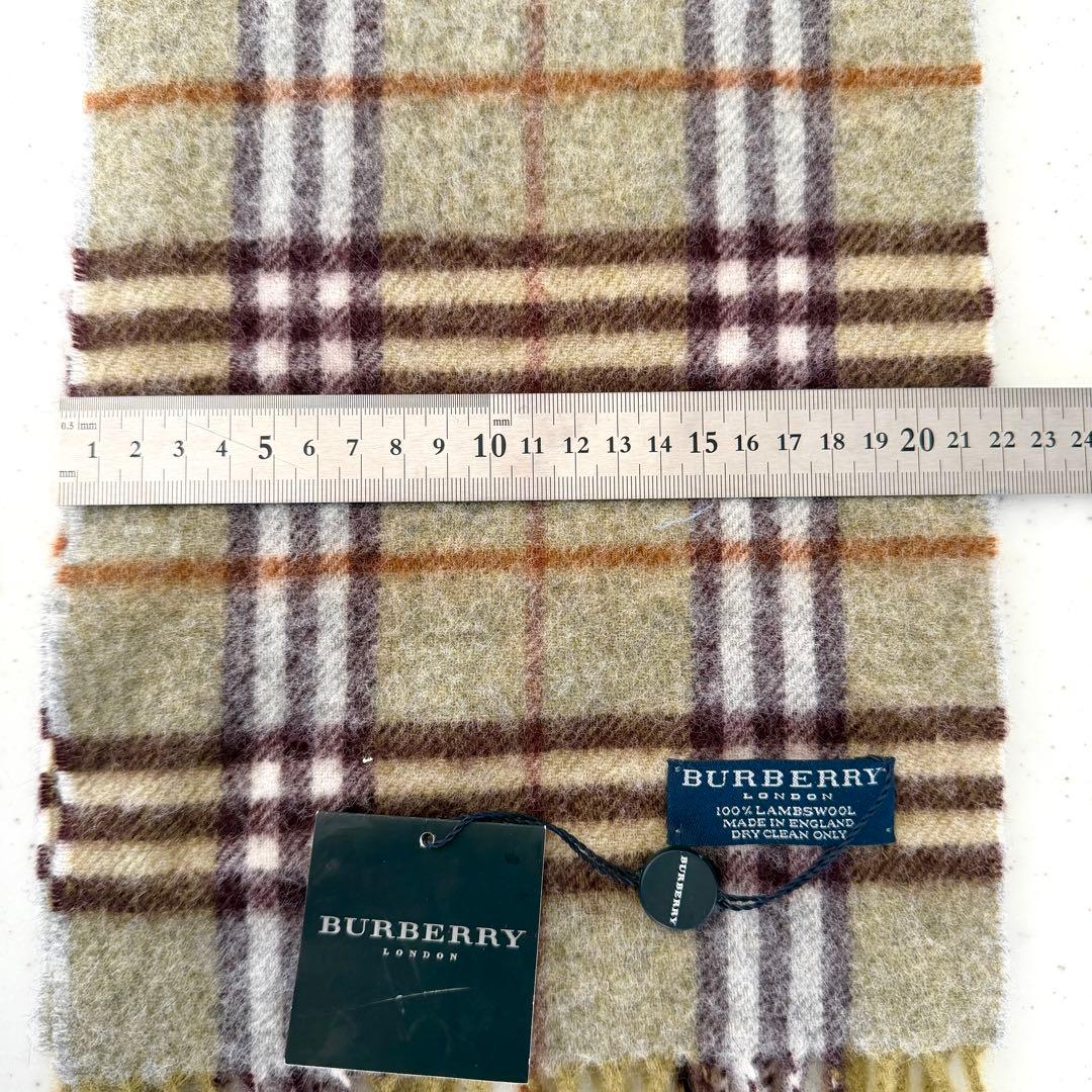 BURBERRY 100%ラムズウール マフラー チェック柄 - メルカリ