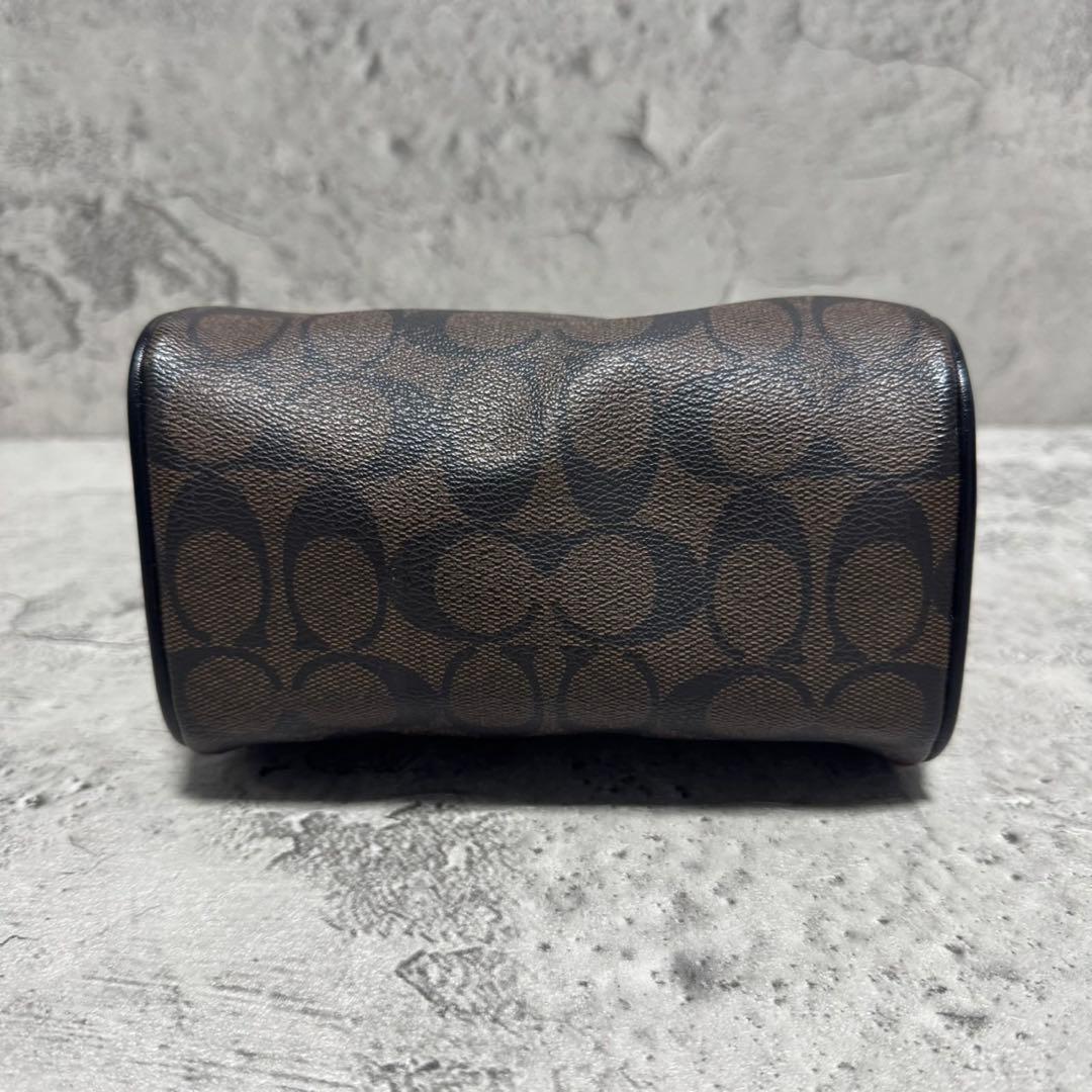 新品未使用✨️コーチ 2way ミニボストンバッグ ショルダー PVC レザー 黒